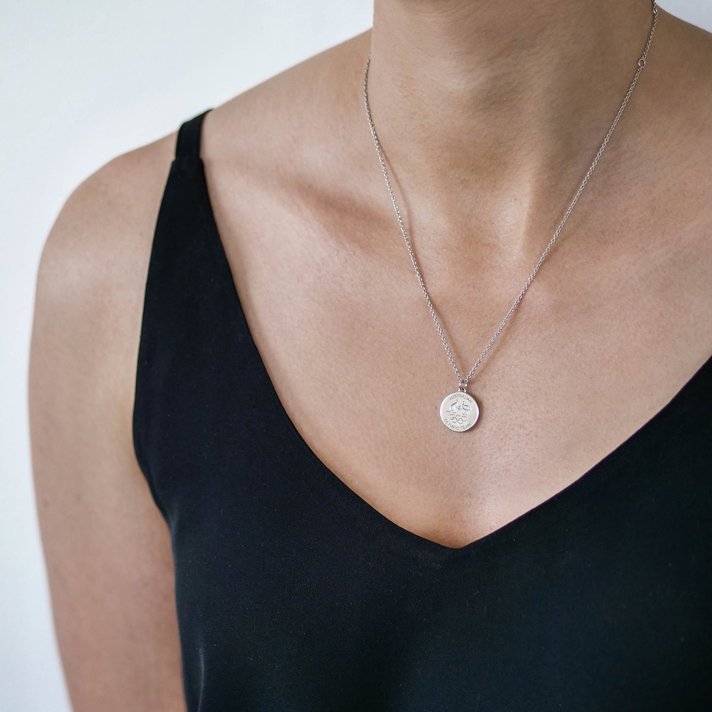 Classic Disc Necklace - Silver