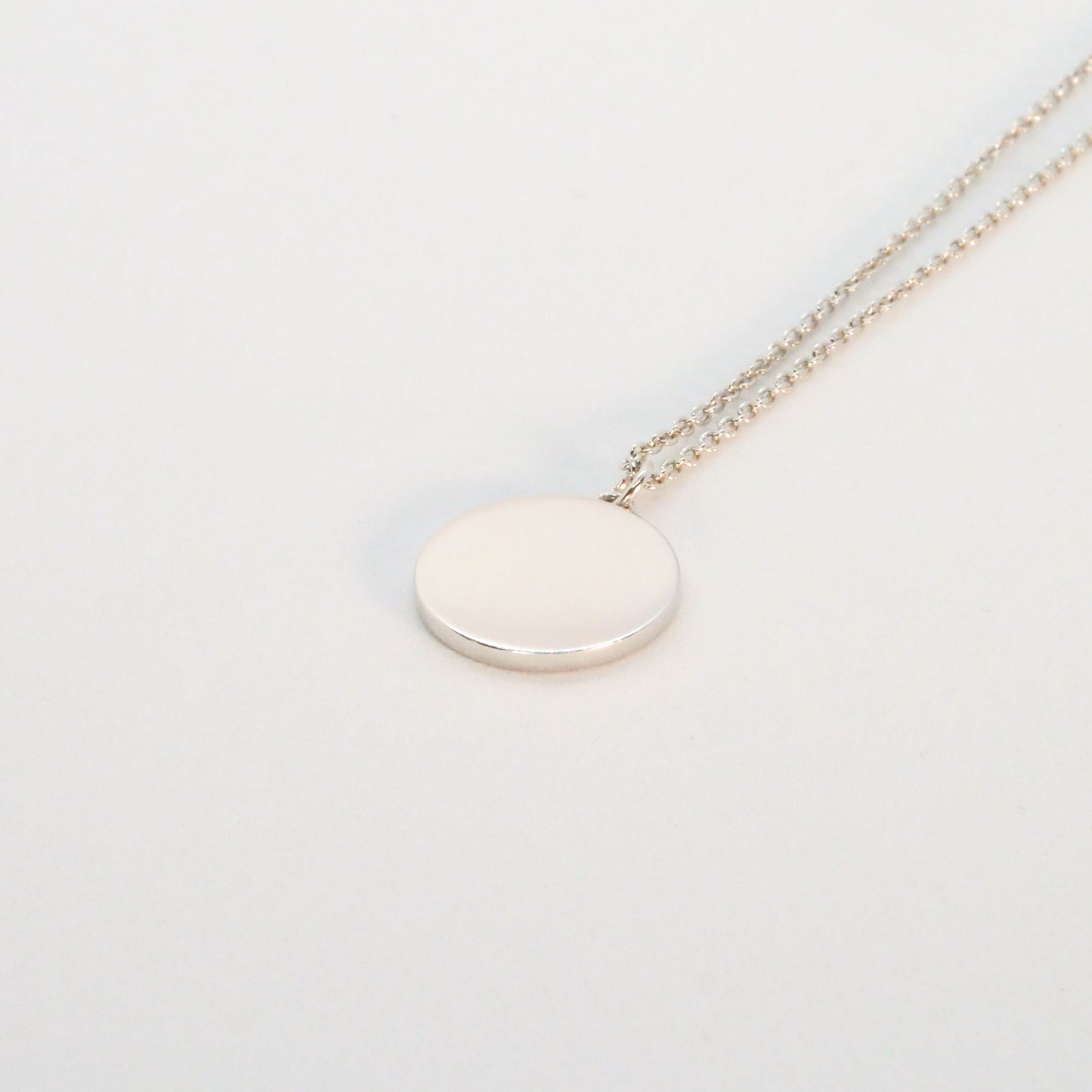 Classic Disc Necklace - Silver
