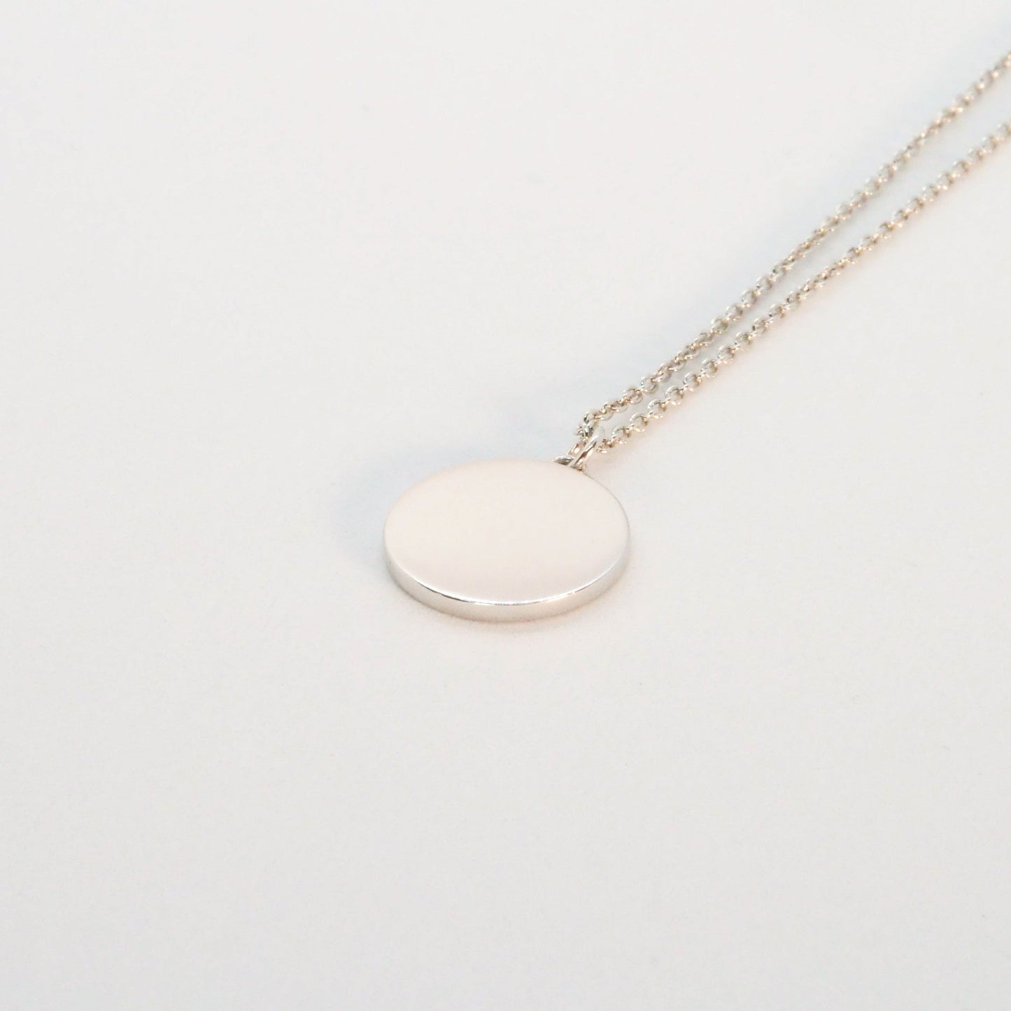 Classic Disc Necklace - Silver