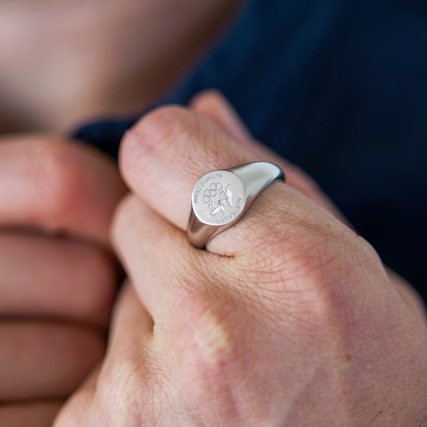 Matte Signet Ring - Silver