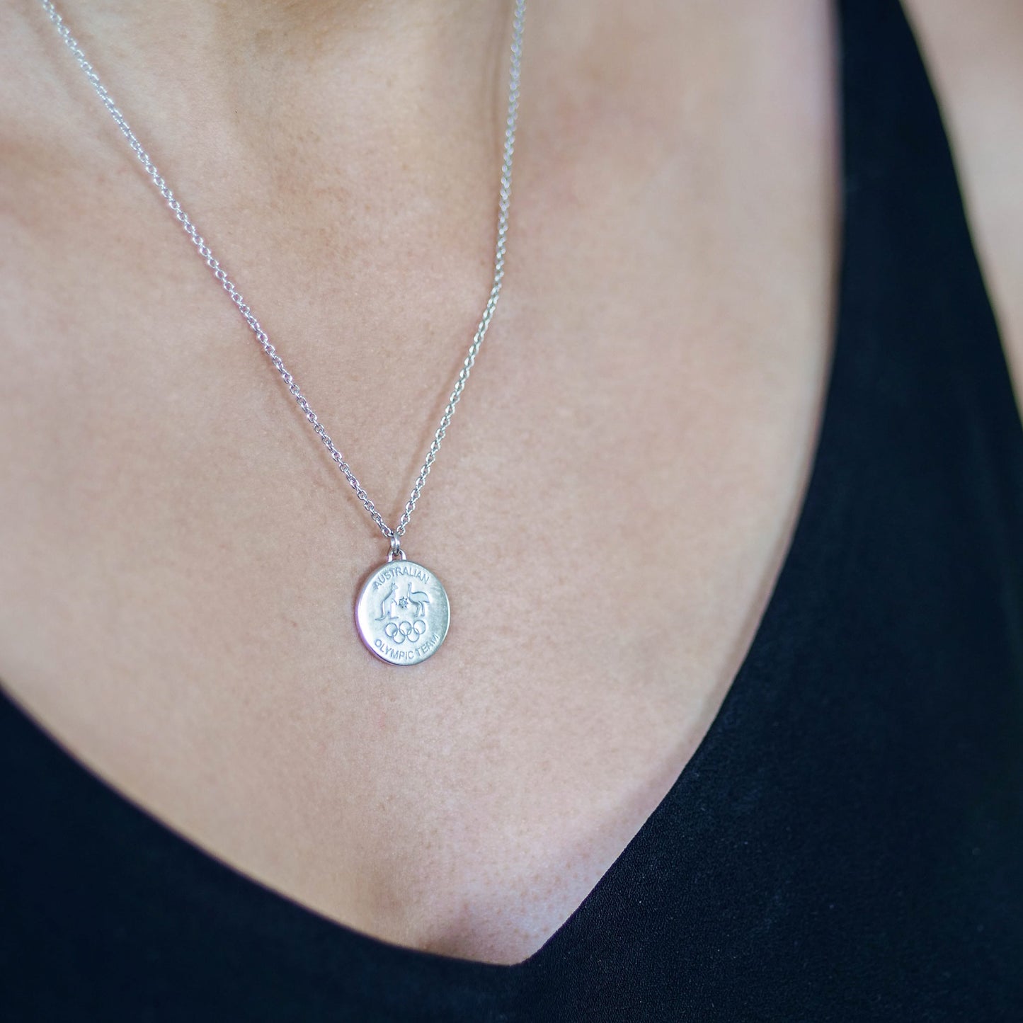 Classic Disc Necklace - Silver