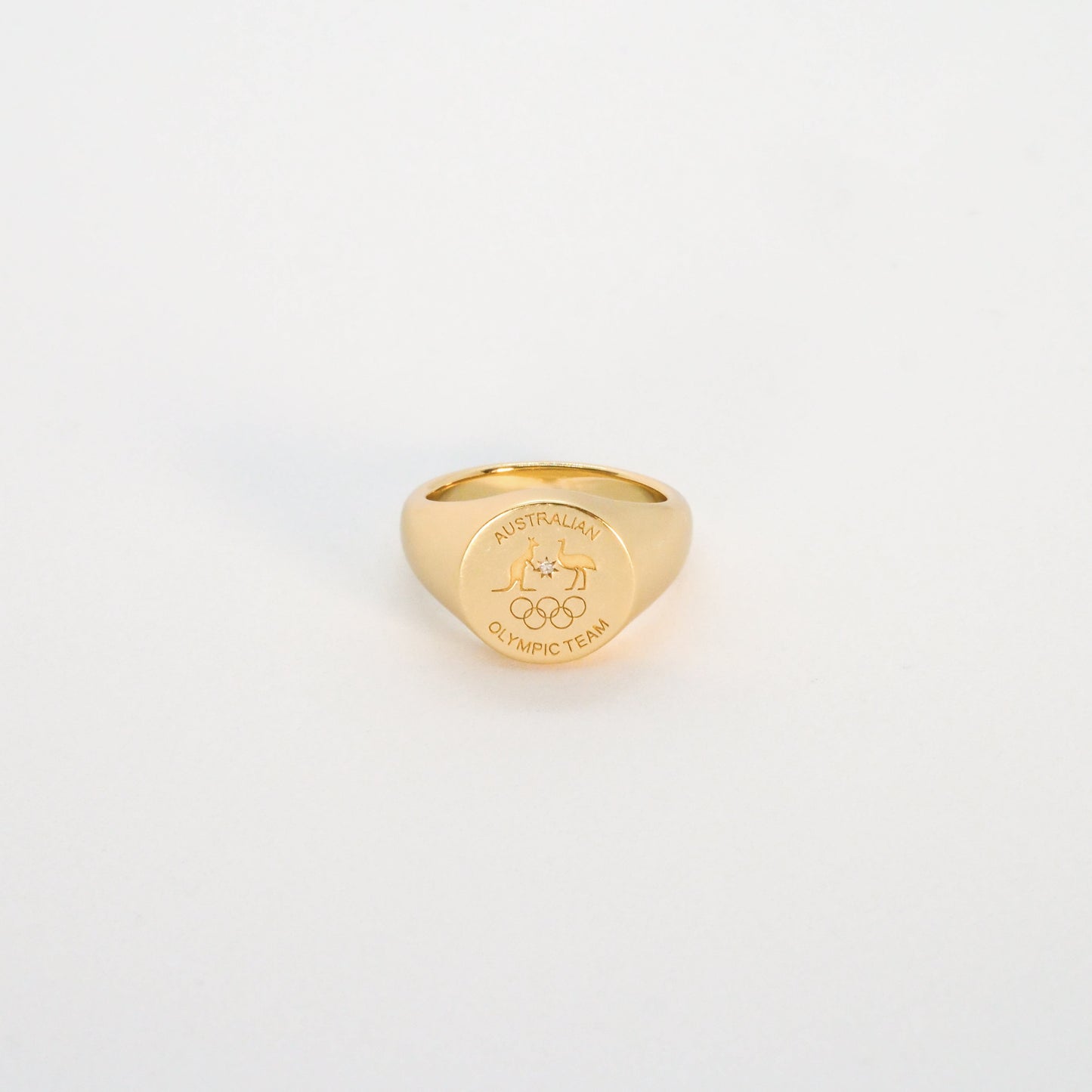 Matte Signet Ring - Gold