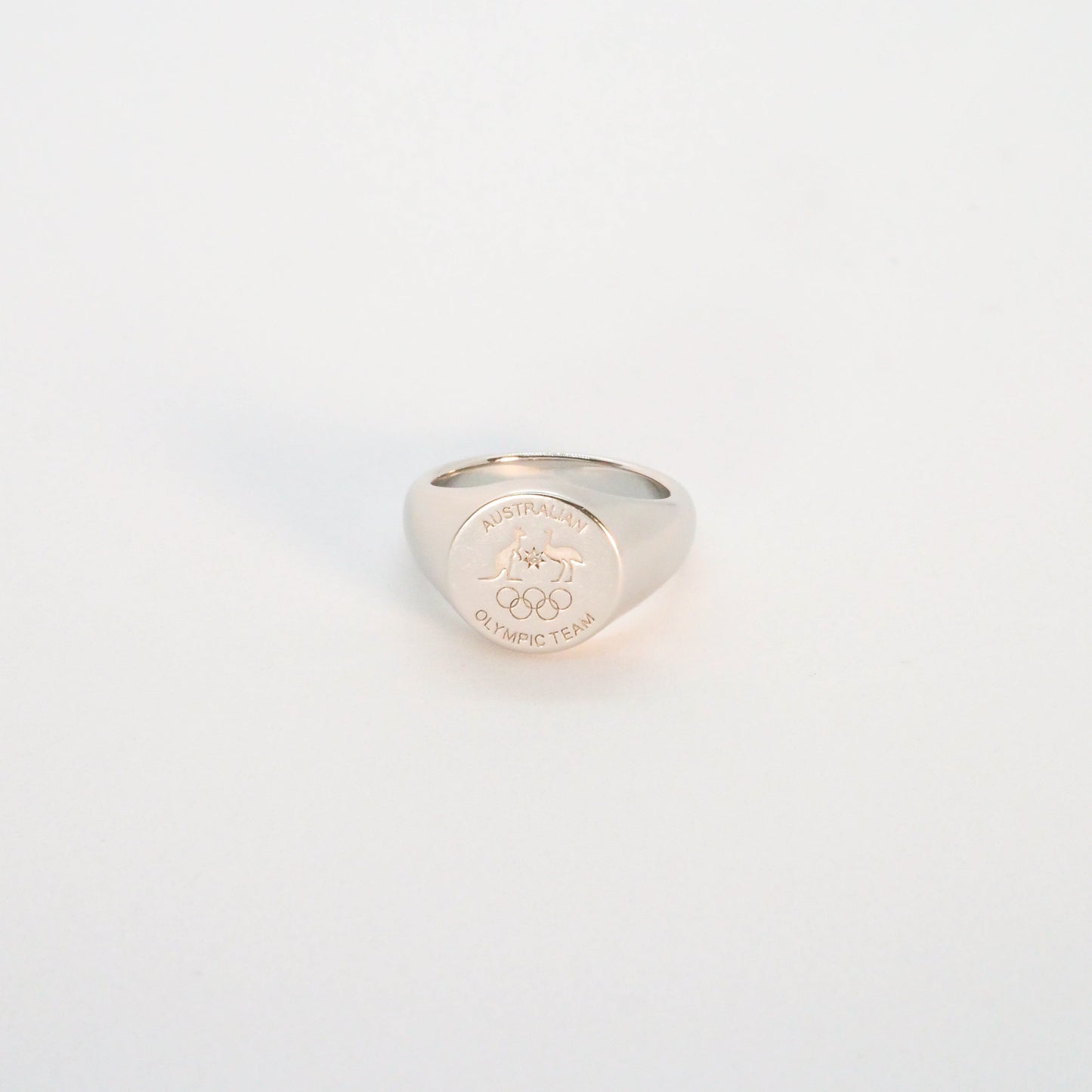 Matte Signet Ring - Silver