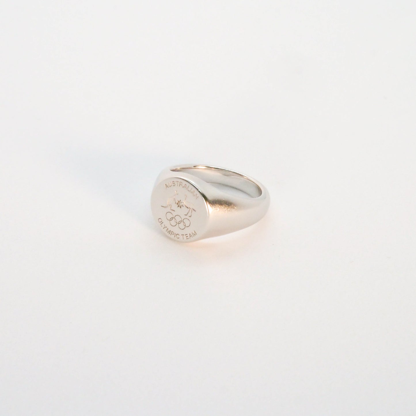 Matte Signet Ring - Silver